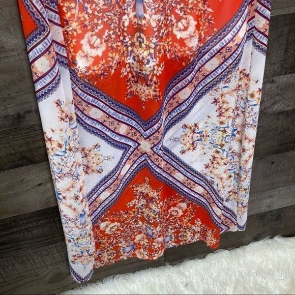 Soieblu Scarf Print Strappy Maxi Dress - Picture 7 of 14